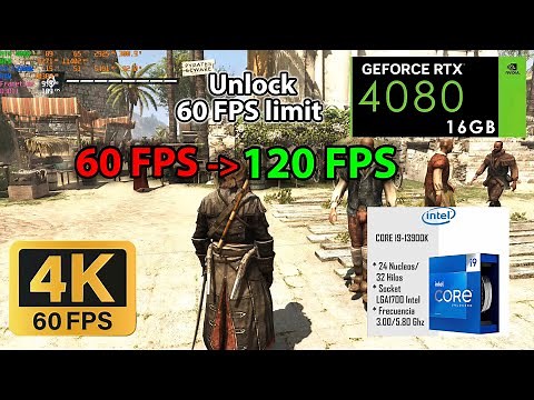 Assassin's Creed IV Black Flag - RTX 4080 16GB (UNLOCK FPS CAP)