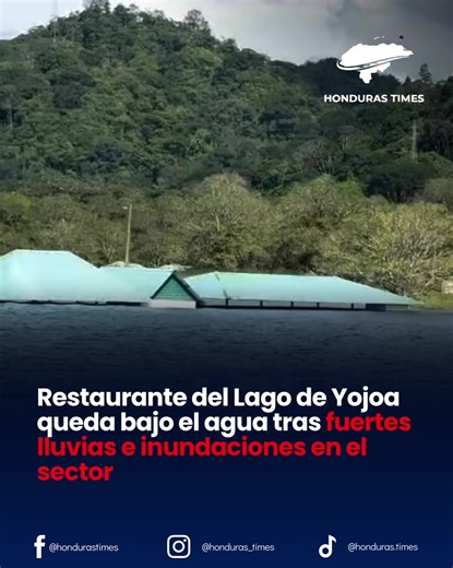 #Honduras | 🚨🌧️ Un reconocido restaurante ubicado en el Lago de Yojoa quedó bajo el agua tras las lluvias e inundaciones registradas en sectores aledaños, que provocaron el desbordamiento del lago. Las inundaciones mantienen en alerta a los alrededores y han generado afectaciones en negocios y zonas cercanas a este importante destino turístico del país. 📹 Video cortesía: Noticias La Prensa Santacruzana.