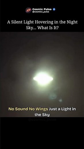 Silent Light Hovering in the Sky… What Is It? 😱 #shorts #trending #viral #space