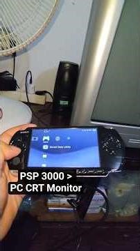PSP 3000 + CRT Monitor #psp #playstation #playstationportable #retrogaming #retrogames #psp3000