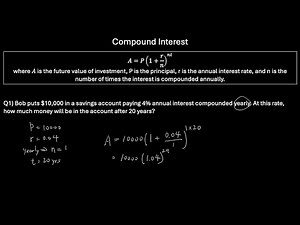 Introduction to Compound Interest