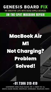 MacBook Air M1 Not Charging? Problem Solved!#macbookairm1#macbookairm2#genesisboardfix