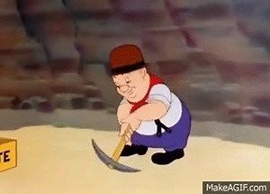 Bugs Bunny ft Elmer Fudd - The Wacky Wabbit (1942) on Make a GIF