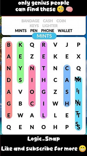 Find the Hidden Words 🔍🧠 | Easy Puzzle Challenge (Only 1% Can Spot All!) #quiz