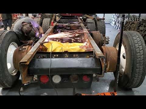 Kenworth frame stretch, add a drop axle