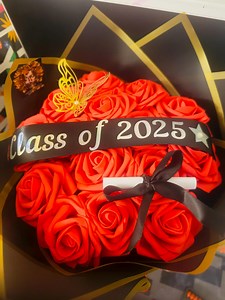 Graduation Flower Bouquet: Congratulations, Prom Flowers - Etsy