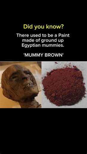 Mummy Brown as a color #art #history #arthistory #mummy #brown #shocking #facts #basedonatruestory