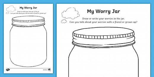 My Worry Jar Activity Sheet