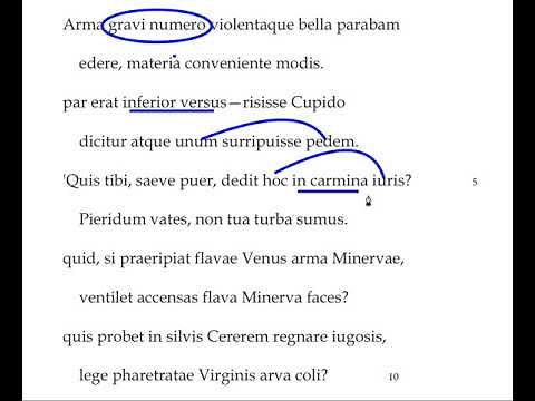Amores I.1.1-10