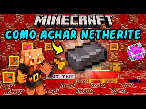Como achar NETHERITE RÁPIDO e FÁCIL no MINECRAFT (PC, Android, iOS, PS4, XONE, PE)