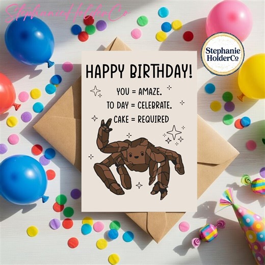 Rocky Project Hail Mary Birthday Card, You Amaze Birthday Invite, Funny Space Alien Celebration Card - Etsy