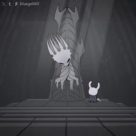 Little Ghost & Pale King: White Palace Secret Ending #hollowknight #silksong #paleking #comics