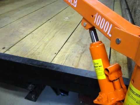 My cheap pickup truck crane (Under $100 harbor freight model 1647)