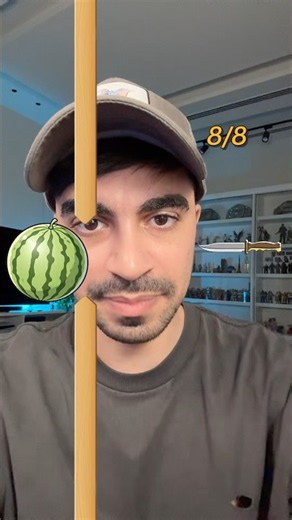 تحدي صيد الفواكه من الاكبر الى الاصغر 😂👌🏻