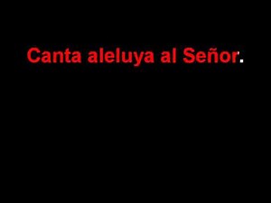 Karaoke para la misa: Canta Aleluya