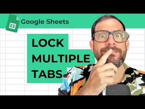 How to Lock Multiple Tabs at Start of Sheets List in Google Sheets