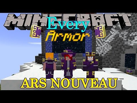 Every Armor Modification for Ars Nouveau Minecraft mod. (1.20.1)