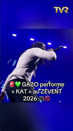 Gazo performe "KAT" au ZEVENT 2026 🔥🎤 #gazo #rapfr