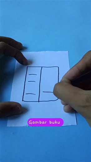 tutorial cara gambar buku #tutorial #fyp #viral