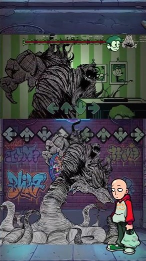 Saitama vs Ultra Gorefield - Epic FNF Character Showdown! #shortsviral #fnftest