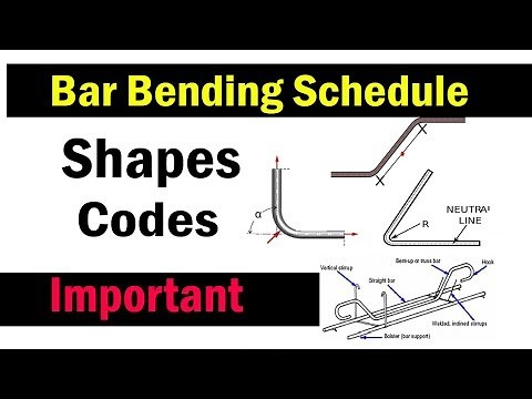 Bar Bending Schedule Shapes Codes for steel | BBS Codes |