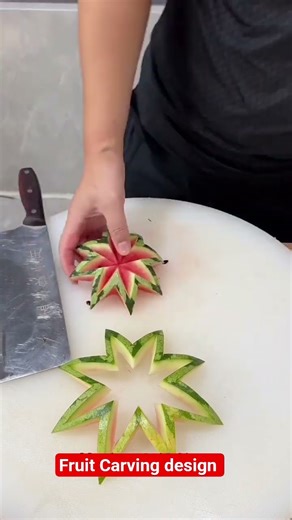 Easy Watermelon Carving to make at Home | Fruit Carving for Beginners#Knife Skills#