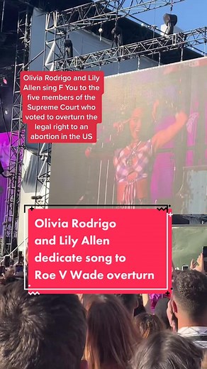 Olivia Rodrigo & Lily Allen Sing to Supreme Court - Roe v Wade Tribute