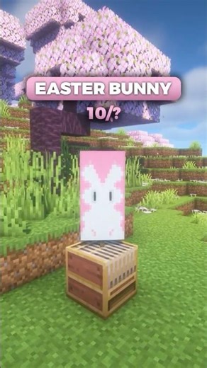 🐰 Easter Bunny Banner in Minecraft
