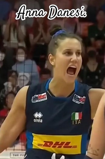 "*ANNA DANESI/Italian Women's Volleyball Star - Most Powerful Block & Attack*"