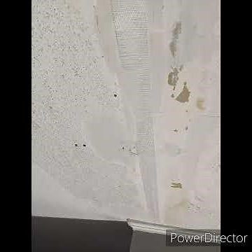 DIY: how to fix a crack in your drywall ceiling.