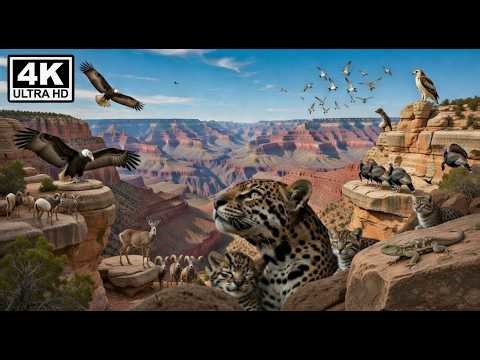 Relax in the Grand Canyon National Park: Mountain Lion, Coyote, California Condor (Cute Moments)
