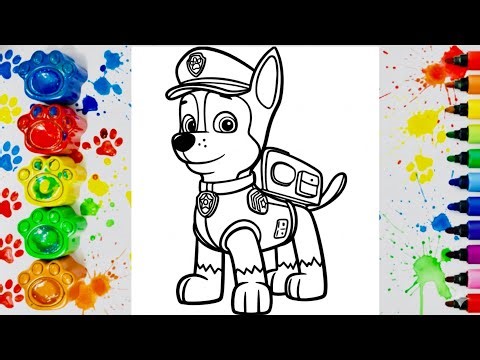 How to Draw Chase from Paw Patrol 🐶🚓 | Easy Step by Step