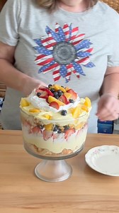 42K views · 272 reactions | Today I made a fresh fruit Trifle. This is so easy to whip up and take to a potluck if you want to take a dessert. #Recipe #recipeshare #recipeideas #recipevideo #recipeidea #summerrecipeguide #summerrecipes #summerrecipeideas #recipe #summerrecipeinspo #trifle #trifles #triflecake #triflerecipe #trifletime #triflepudding | Shareable Recipes | Facebook