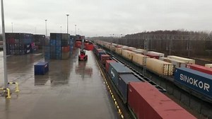 Work Loader Cargo Railway Terminal Transportation Cargo Container