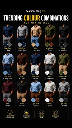 best formal color combinations ideas 💡👌 #formalwear #officewear #pantshirt #fashionguide #formals