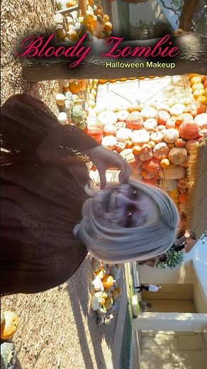 Bloody Zombie Halloween Makeup ✨ #halloweenmakeup #zombie #makeuptutorial