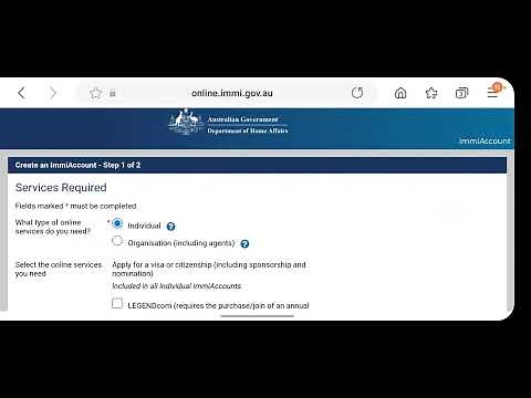 How to create immi Account for Australia Online Visa