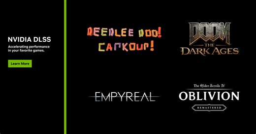 DLSS 4 Now Multiplying Performance In The Elder Scrolls IV: Oblivion Remastered, DOOM: The Dark Ages & Empyreal