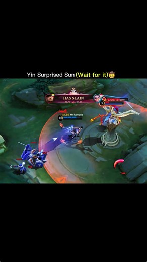 Sun trick not working Yin pro😛#mobilelegends #fypシ #shorts
