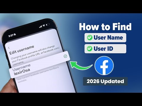 How to Find Facebook User ID in 2026! [Username]
