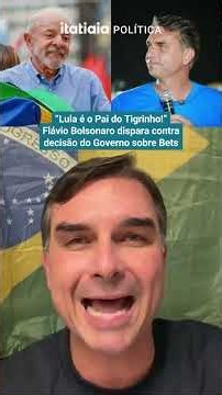 "LULA IS THE FATHER OF THE TIGRINHO": FLÁVIO BOLSONARO CRITICIZES THE EXECUTIVE ORDER ON BETTING