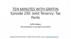 Joint Tenancy and Tax, Part II