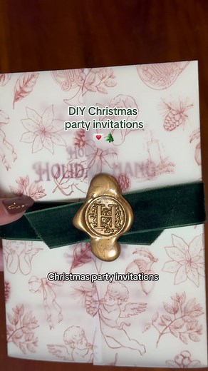 How to make christmas party invitation!! #christmasdiy