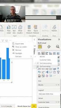 Learn Power BI: Sort Month Names #powerbi