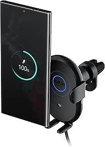 iOttie Auto Sense 2 Air Vent Car Phone Holder with Qi Wireless Charging - Auto Clamping Phone Mount for iPhone, Google Pixel, Samsung Galaxy, Huawei, LG (Adapter Not Included)