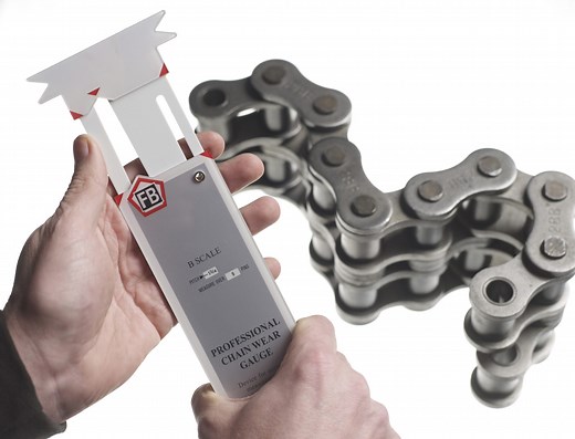 Chain wear gauge measures chain wear on industrial chain | FB Chain