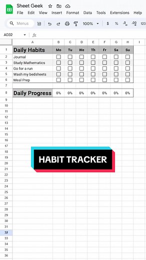 Create a Habit Tracker in Google Sheets | Easy and Effective Solutions