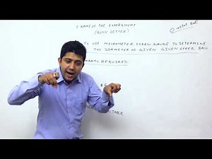 Class 11 physics: Experiment Part 1