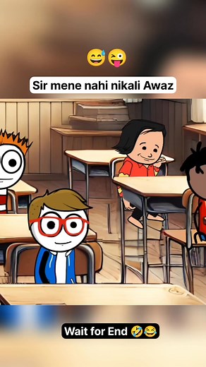 31K views · 271 reactions | Sir ko mai hi kyu dikhta hu 藍 . . . Please  Like  Share ❤️ Comment and Follow . #teacher #student #classroom #class #classmate #study #asking #questions #funnyvideo #comedy #funny #cartoon #fun #2danimation #animation | Cartoon Wala | Facebook