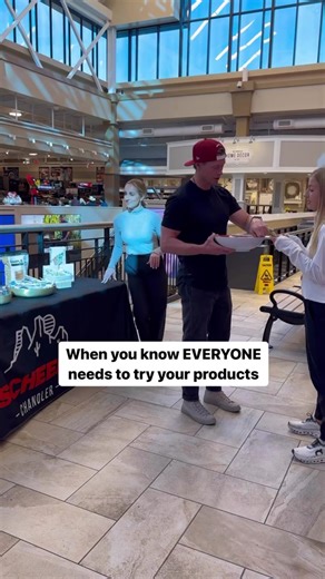 When we pass out samples, nobody is spared 😜 Name that movie! It’s a 2005 classic! 🍿 #cleansimpleeats